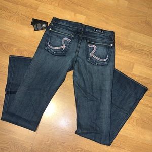 NWT Rock & Republic Rhinestone Bling Jeans Size 30